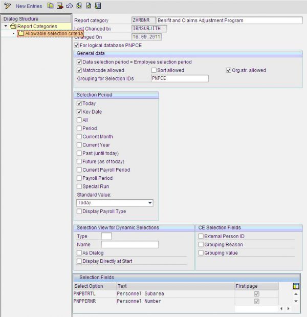 Logical Database with Report HR Report Category Selection Screen - Free ...