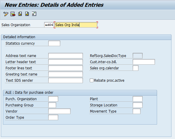 Define Sales Organization | Create sales Organization SAP SD