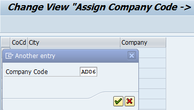Assign company code to company Assign company code to company