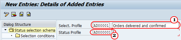 Define Selection Profiles in SAP