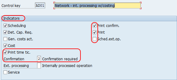 Maintain Activity Control Key SAP