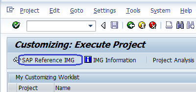 SAP Reference IMG SAP Reference IMG