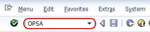 Transaction code OPSA