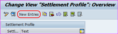 settlement profile overview screen