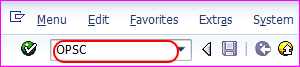 transaction code OPSC