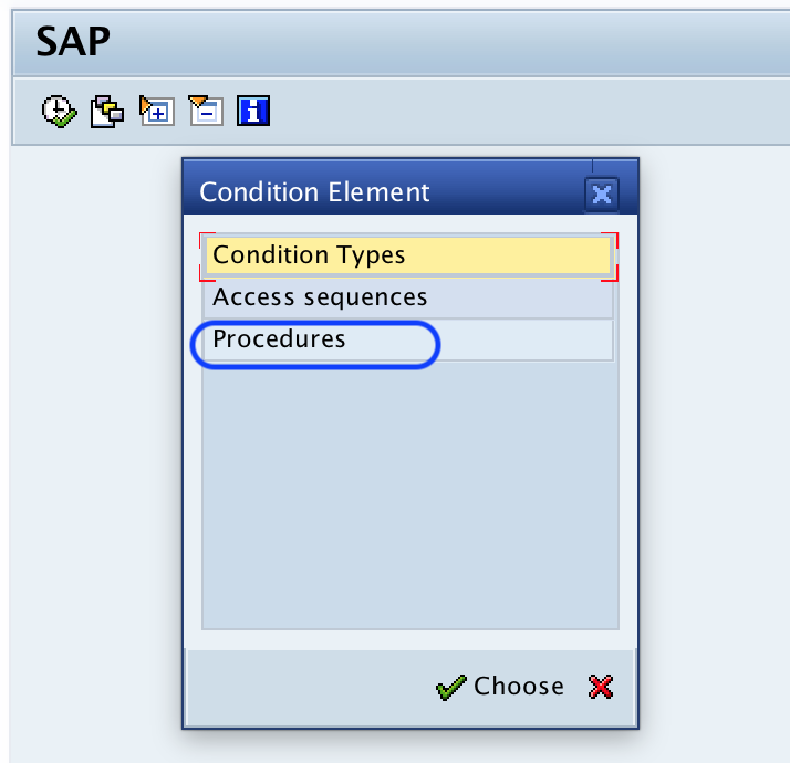 Calculation procedure in SAP