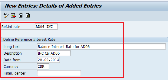 SAP Interest Calculation Configuration