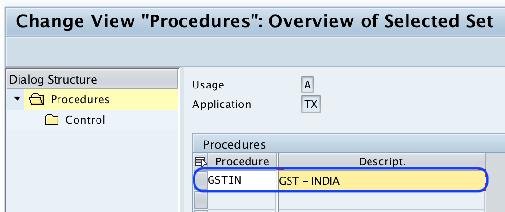 GST tax calculation procedure in SAP