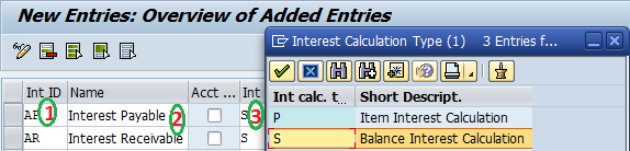 interest calculation types entries