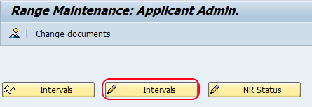 Create number ranges for applicant numbers