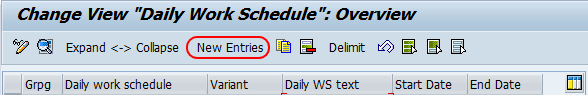 Define daily work schedules