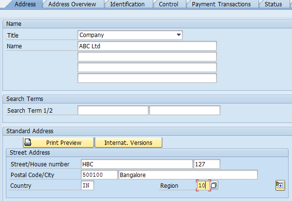 BP company address details