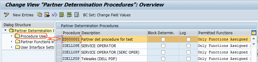 partner procedure user