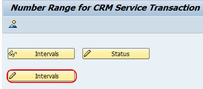 Maintain Number ranges for CRM Tranasctions - Select change interval