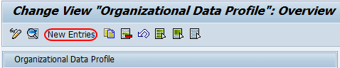 Organization data profile overview screen new entrie