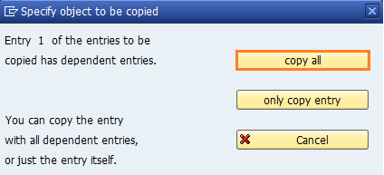 copy all entries of pricing procedure in SAP CRM