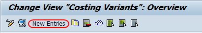costing variants new entries