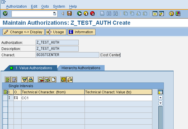 Analysis Authorizations 2 Analysis Authorizations 2