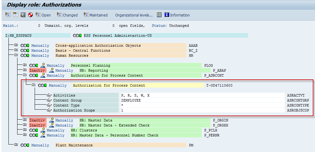 Authorizations for processes 1 Authorizations for processes 1