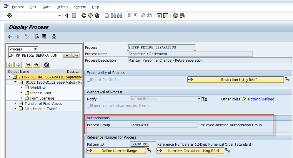 Specifying a process group for a process Specifying a process group for a process