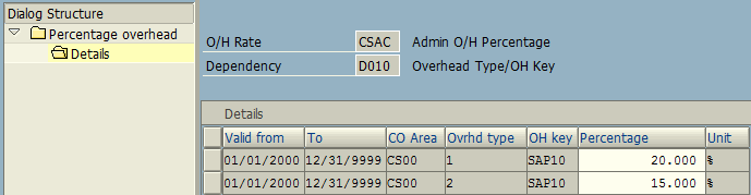 Calculation Base Details