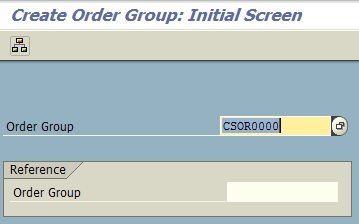 Create Internal Order Group