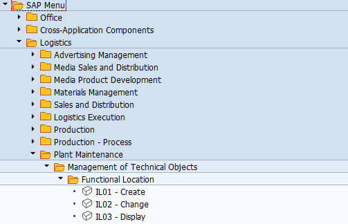 SAP Menu Path: Functional Location