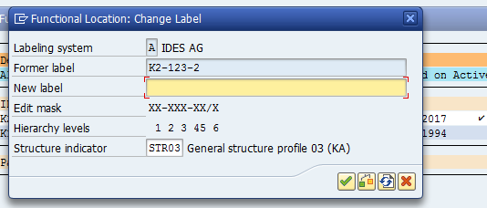 Change SAP Functional Location: New Label