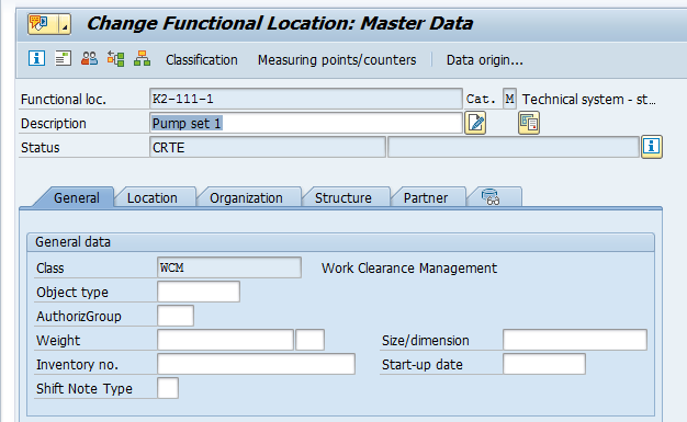 Change SAP Functional Location – New Label