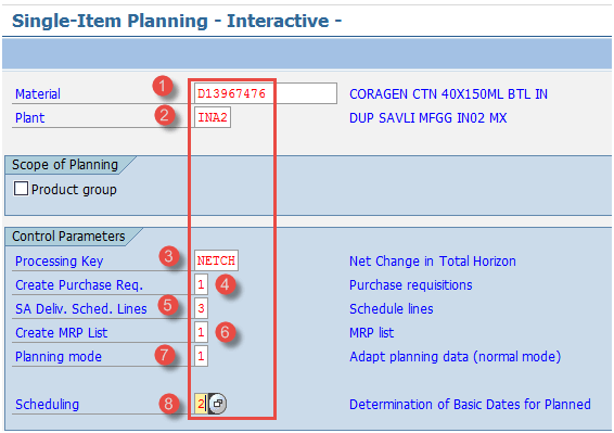 SAP MRP (Material Requirement Planning) Tutorial: MD01, MD02, MD04