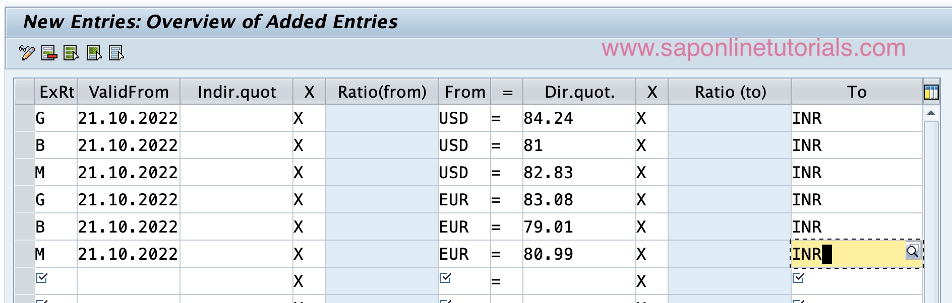 Maintain Currency Exchange Rates in SAP S4 Hana