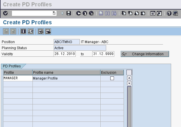PP01-Create PD Profile for Position PP01-Create PD Profile for Position