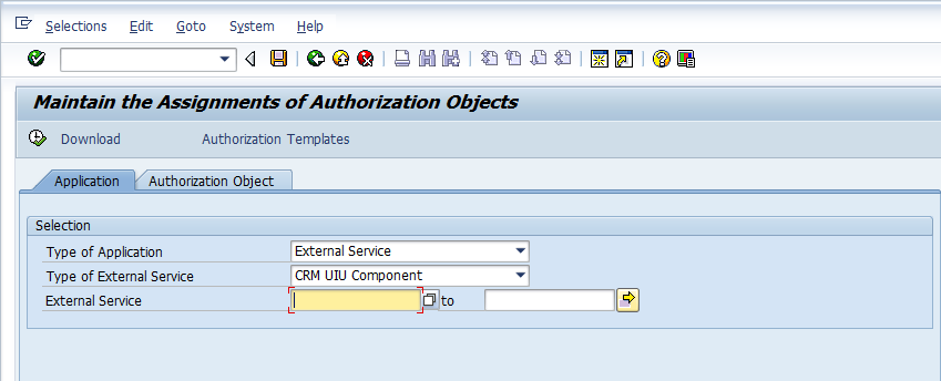 SU24 entries for SAP CRM UI components